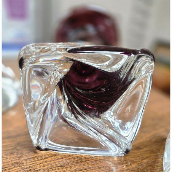 LaChausse Studio Glass Candlestick Trio – Francis Le Salle, New Orleans (NOLA) - Picture 12 of 12